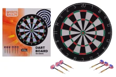 Sports Active Dartboard, 45x2 cm with 6 darts in box
