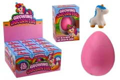 Egg with growing Unicorn in box 4 assorted