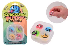 Crackling putty in storage box on card, 4 pcs