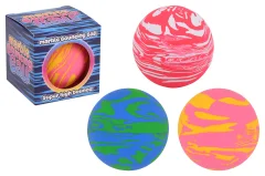 Marble bouncing ball hallow in box 6 cm, 3 assorted