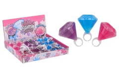Glitter putty in ring, 3 assorted