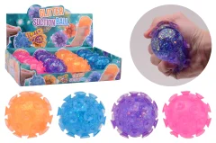 Glitter suction ball in display, 4 assorted