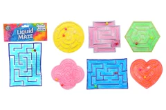 Squeezy liquid maze in bag, 6 assorted
