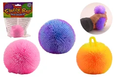 Foam fluffy ball in bag, 4 assorted