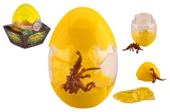 Dino slime egg with 2 dinos in box, 4 assorted