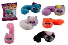 Fluffy kittens with long tails in surprise bag, 6 assorted