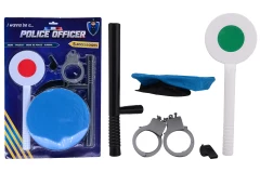 Police playset on card 5 pieces