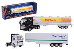 Super Cars 1:50 pull-back oiltanker and trailer