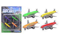 Aircraft die-cast & pullback 4 pieces on card