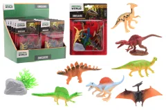 Animal World - Dino play set 8-piece on card, in display