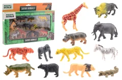 Animal World - Wild animal play set 12 pieces in box