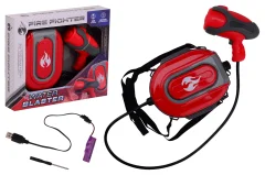 Firefighter backpack with water shooter