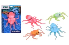 Animal World sea animals with stretchy limbs, 4 assorted
