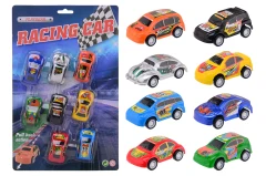Action Racing 8 pull back cars on card