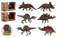 Animal World Two-sided dinosaur in box, 3 assorted