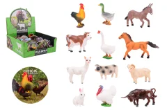 Animal World farm animals in display, 12 assorted