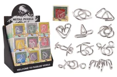 Metal puzzle exercise your mind 9 assorted in display