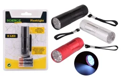 Science Explorer Flashlight on blister, 3 assorted