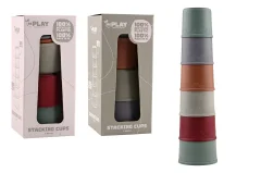 Happy World 100% recycled plastic stacking cups, 100% Dutch