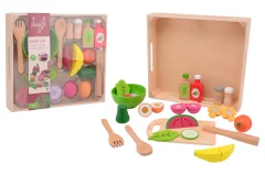 Jouéco® - Saladset in wooden tray