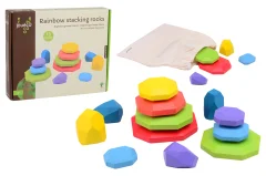 Jouéco® - Rainbow stacking rocks 13 pieces