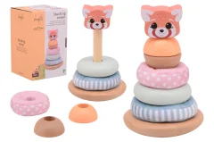 Jouéco® - The Wildies Family stacking tower with soft rings